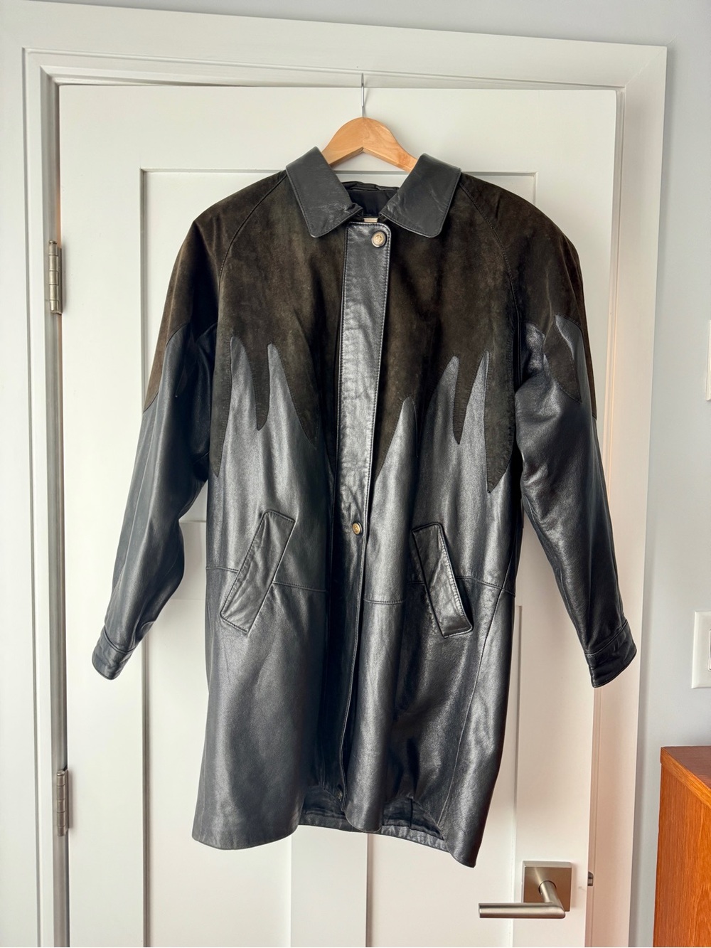 Vintage Real Leather and Suede Unisex Jacket